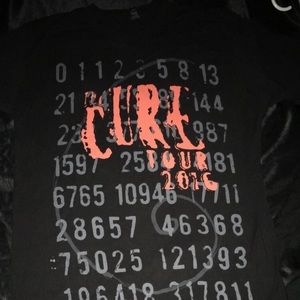 The cure 2016 tour t shirt